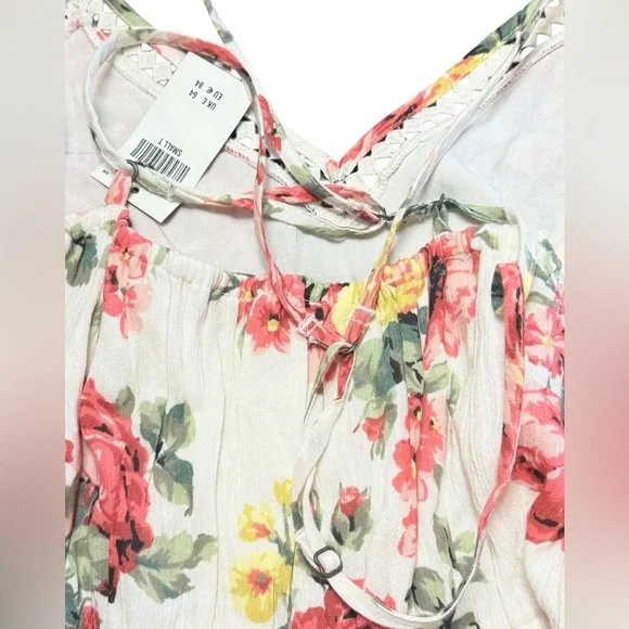 Abercrombie & Fitch Tie Waist Floral Dress NWT Size Small T - Picture 6 of 16